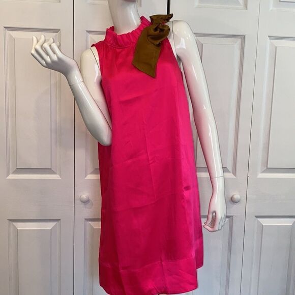 🔥J Crew swingy bow neck dress Jcrew New Sz Small New - Picture 5 of 13